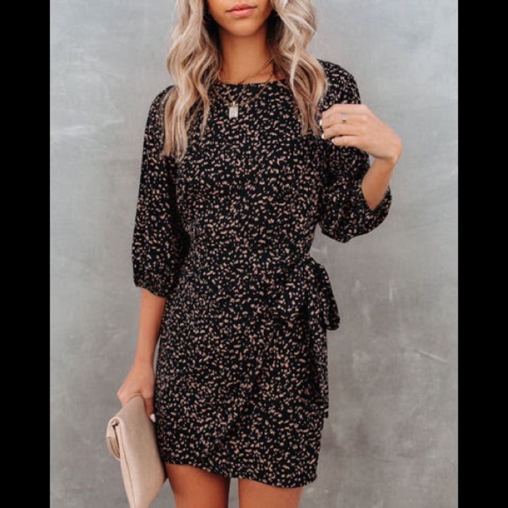 VICI | Keeper Printed Tie Dress | size XL